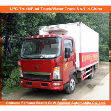 5tons Sinotruk Refrigerated Van Truck in Meat Delivery Chiller Truck